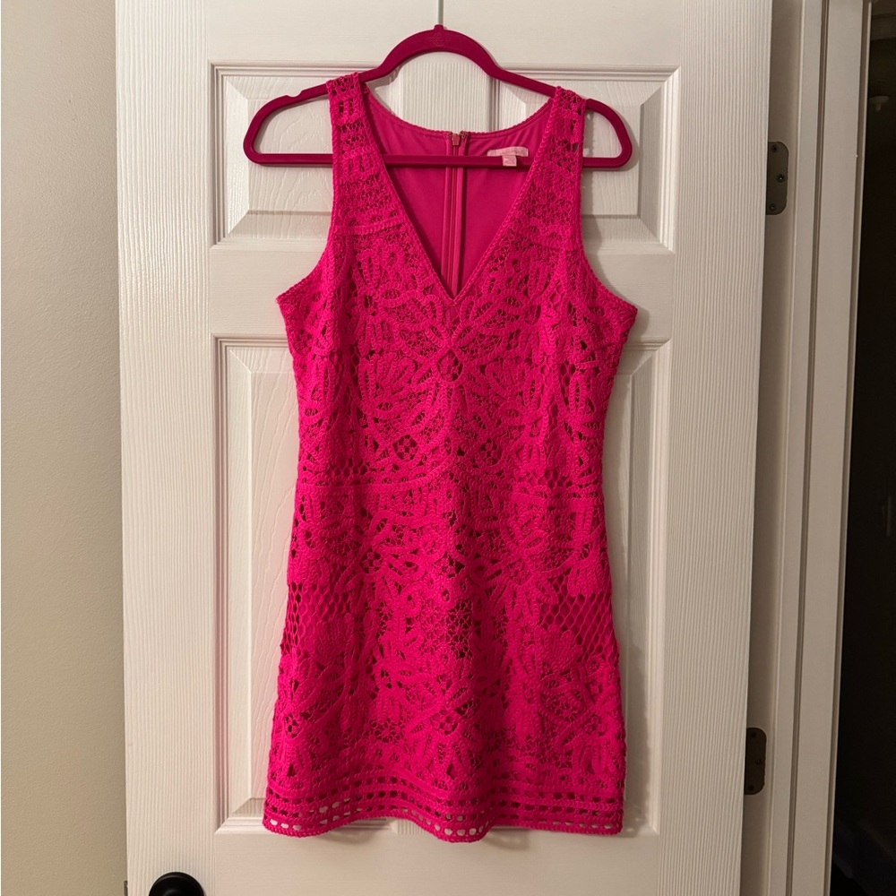 Lilly Pulitzer hot pink dress